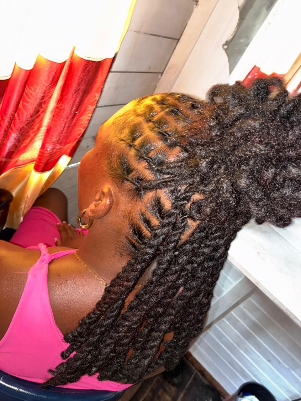 Loc retwist and style 