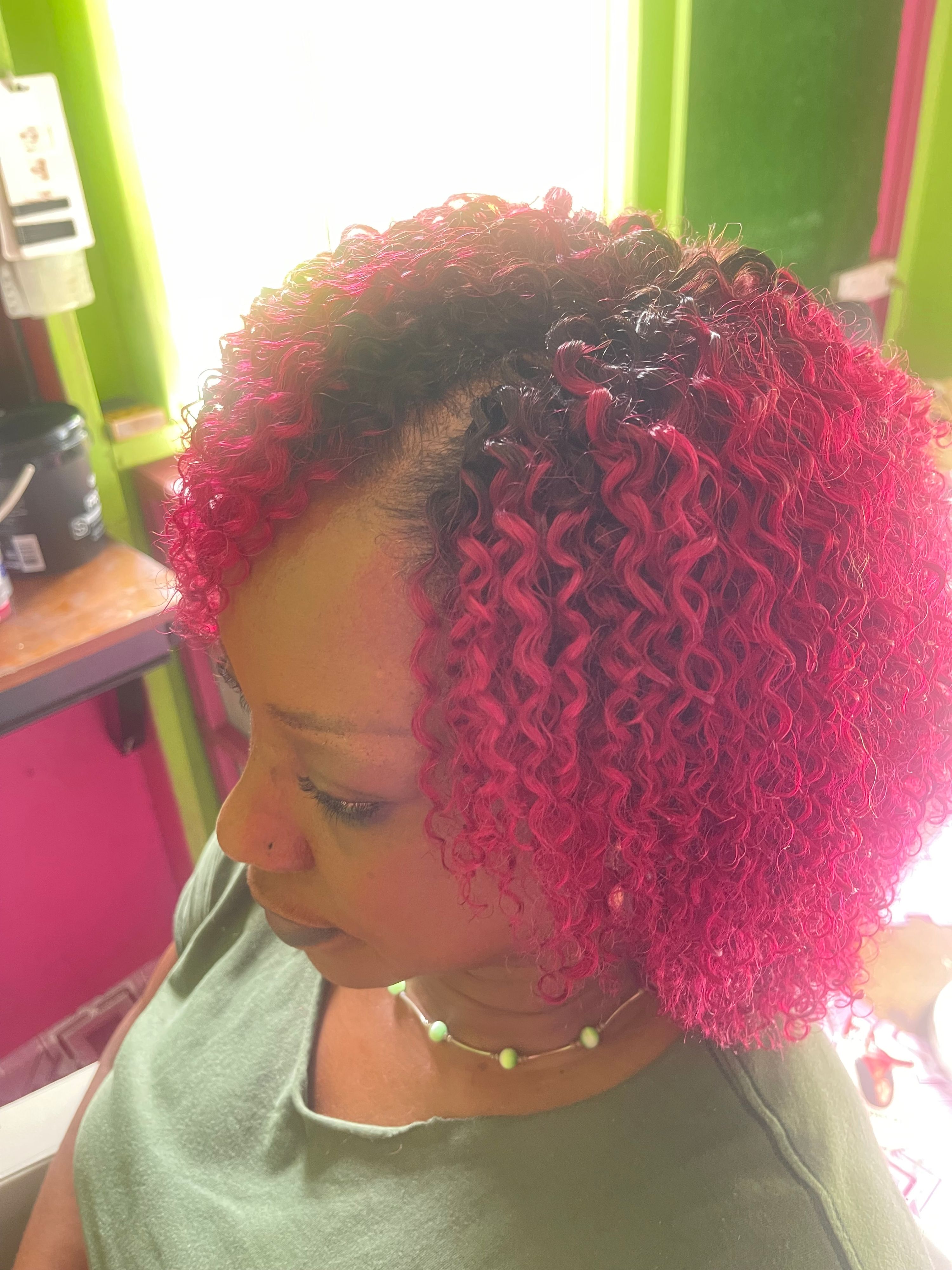 Weavon over locs