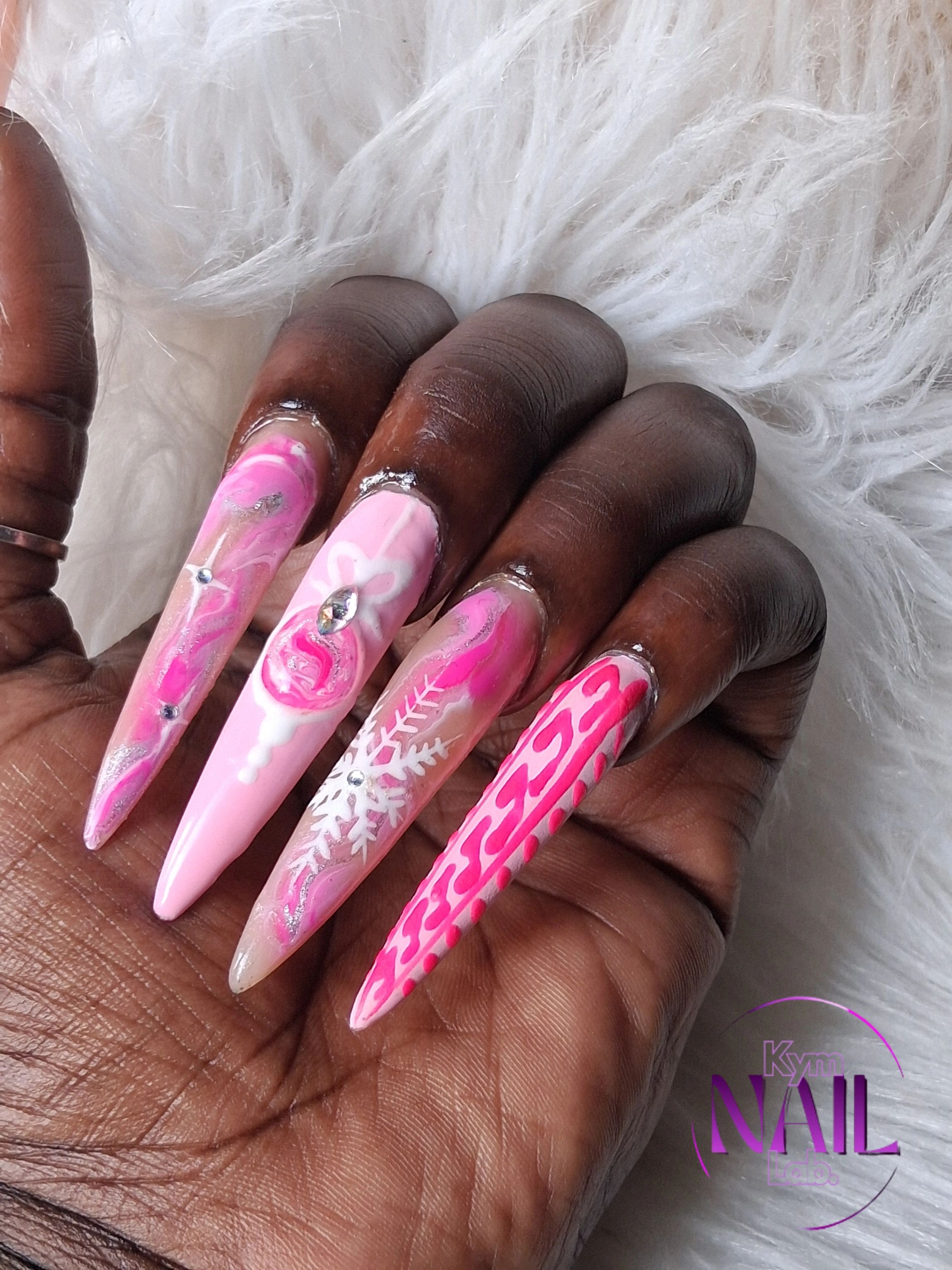 LONG Acrylic Nails