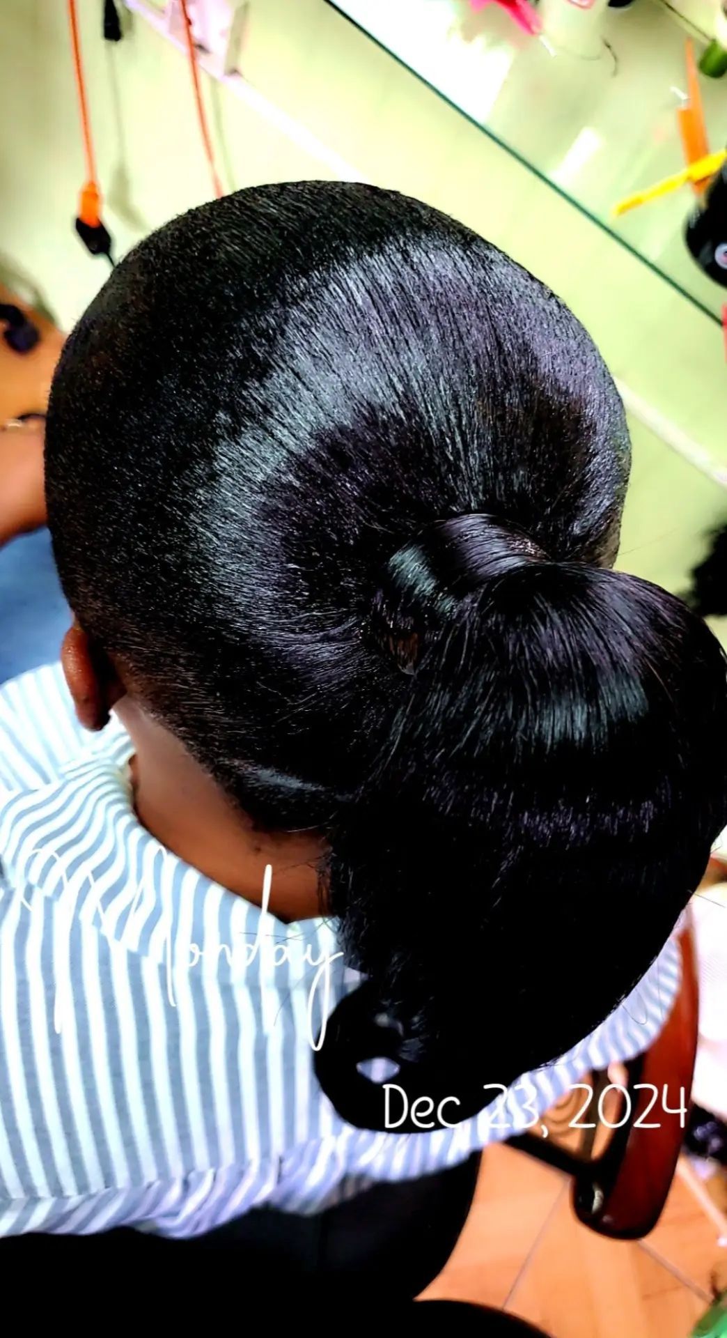 Updo ponytail 