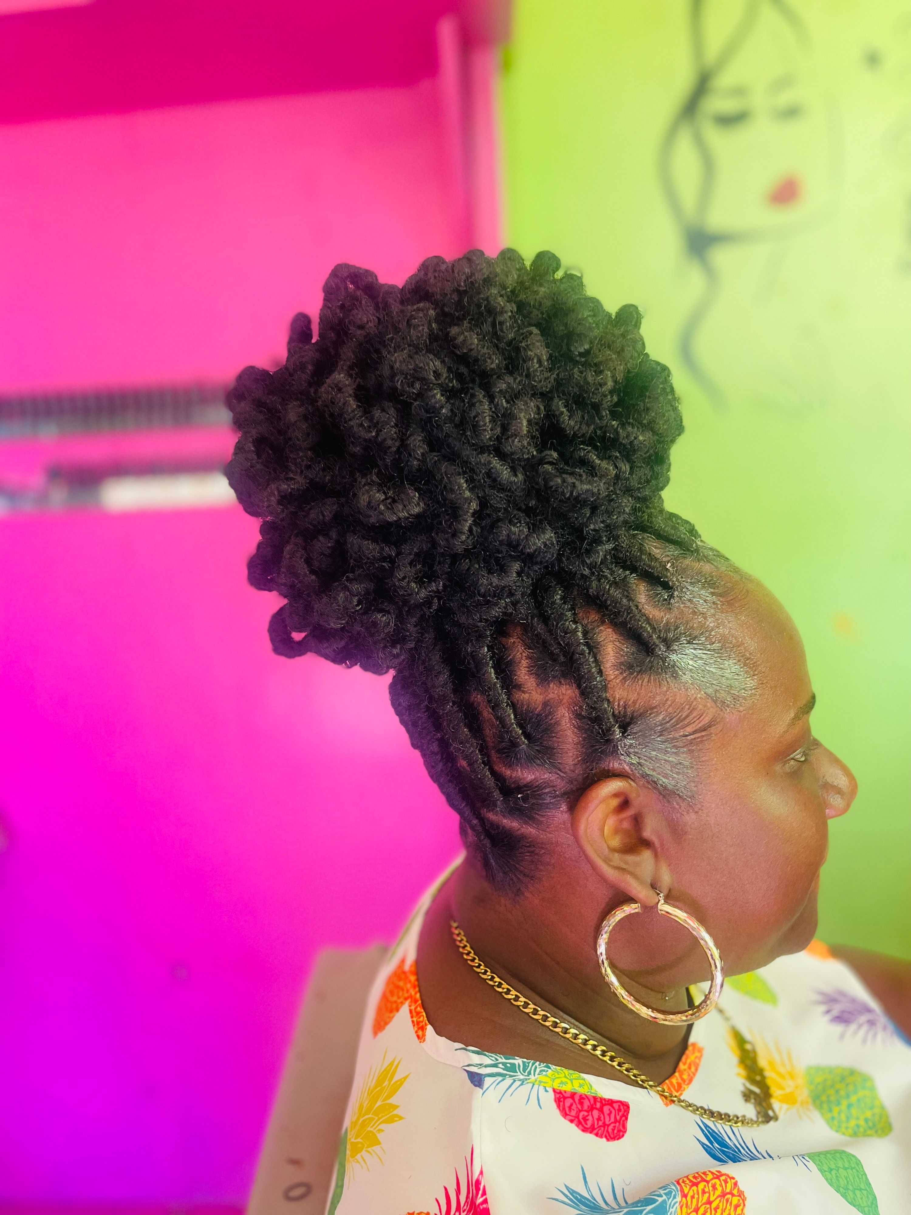 Butter fly locs from scratch 