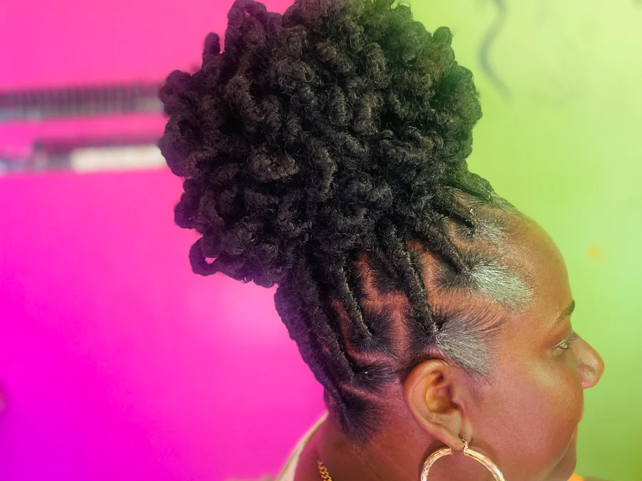 Butter fly locs from scratch