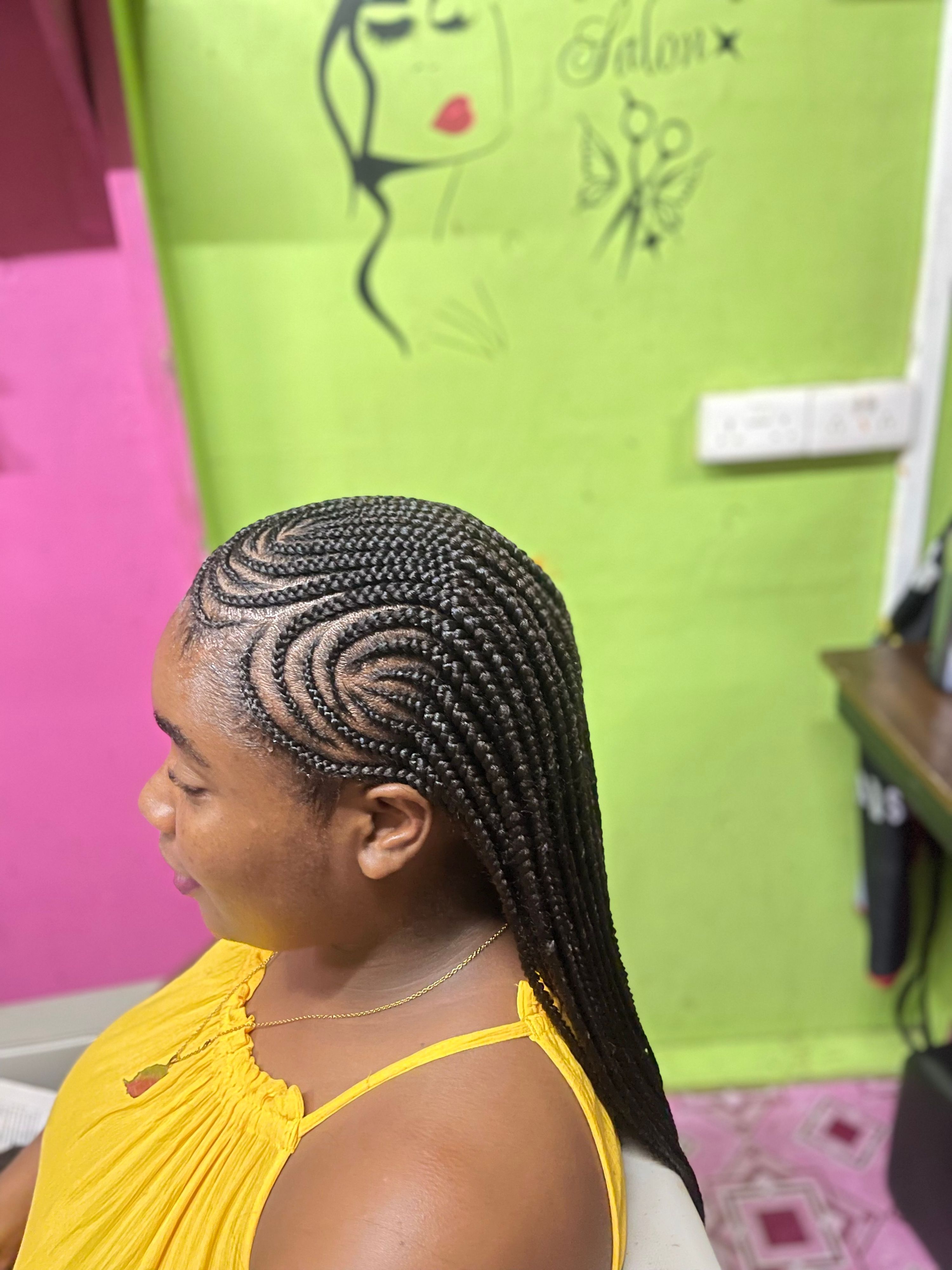 Feeding cornrow and Knotless braids bra stap