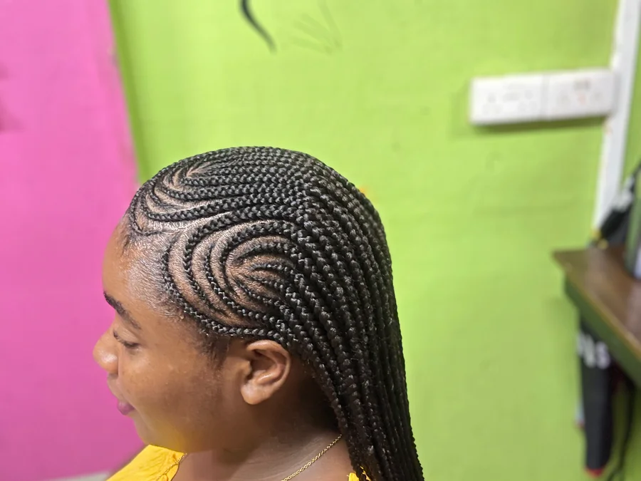 Feeding cornrow and Knotless braids bra stap