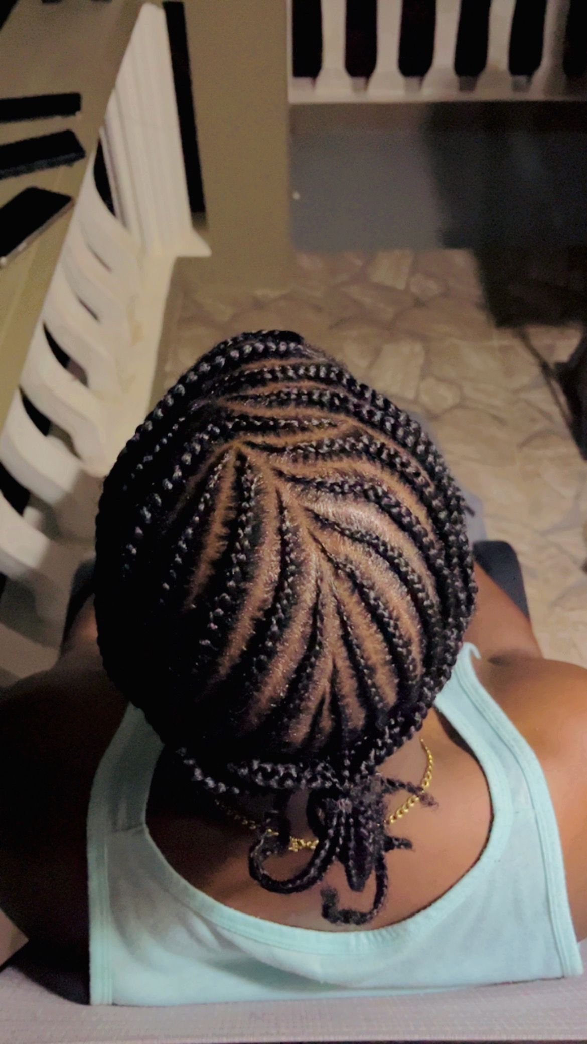 Conrows on Natural Hair