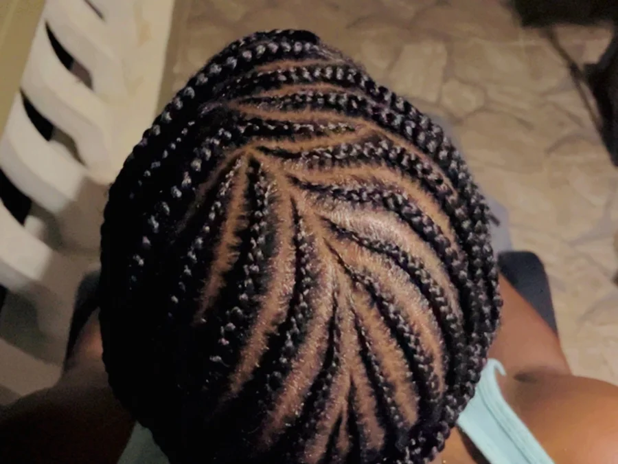 Conrows on Natural Hair
