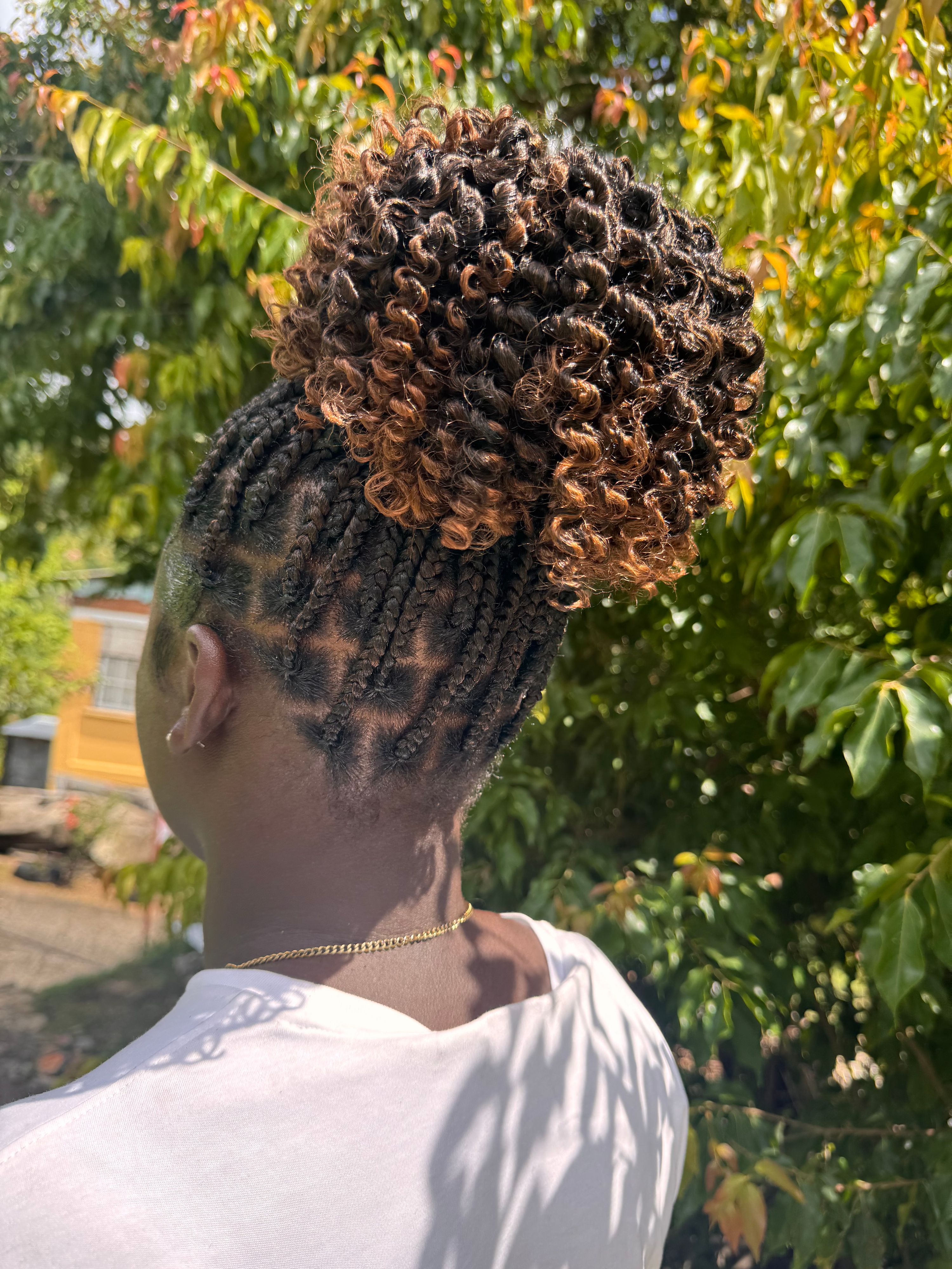 Knotless + curls 