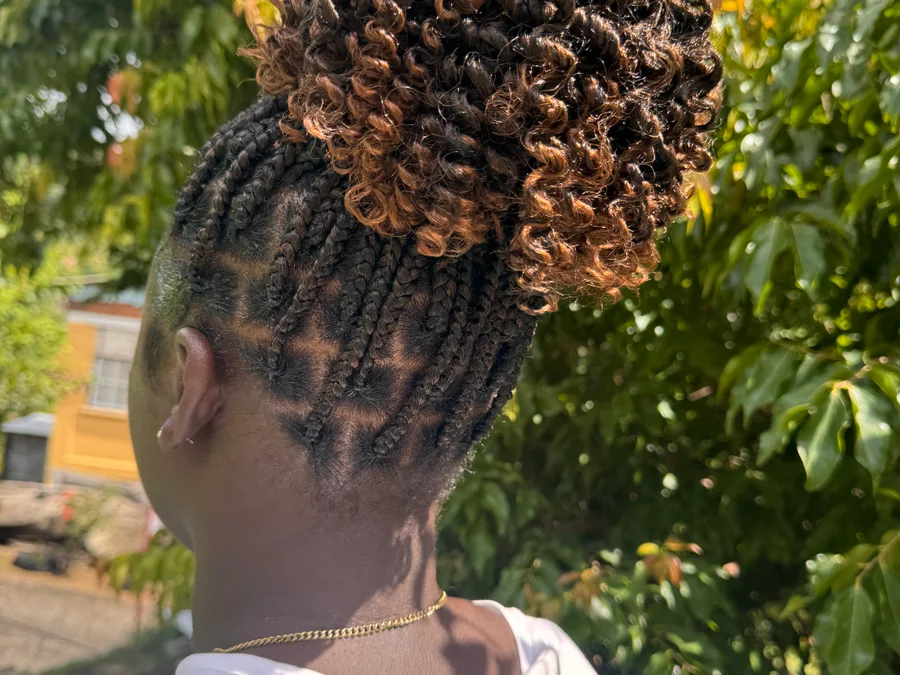 Knotless + curls