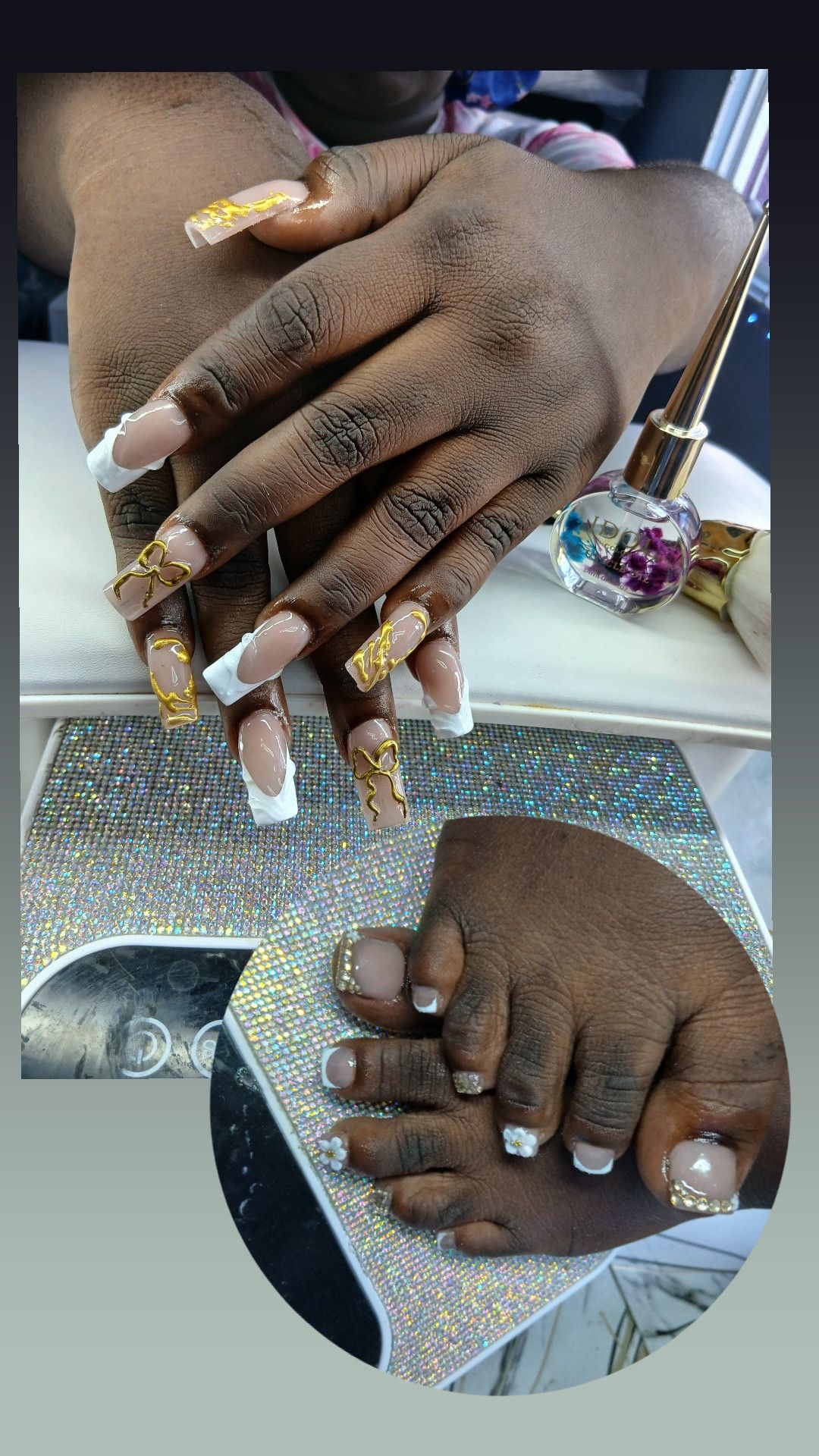 Glam set (both hand and feet )