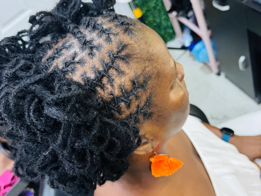 Sister locks twist and style