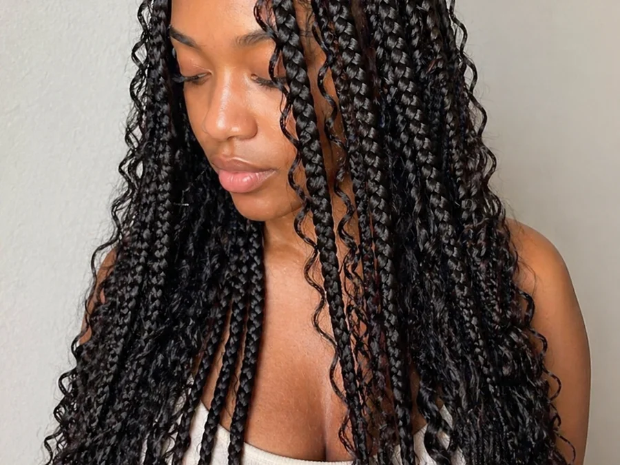 Large boho knotless