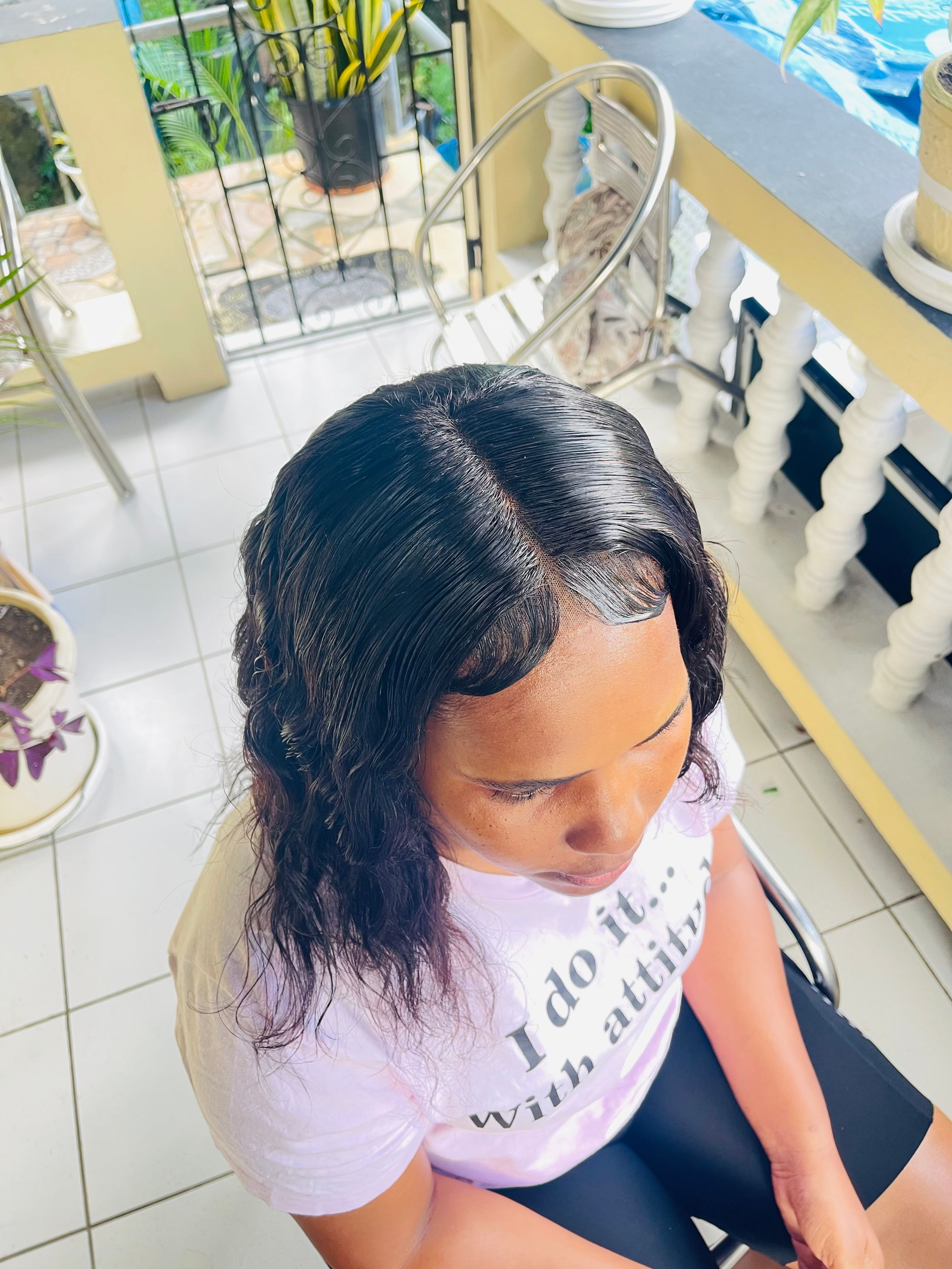 Sew-in weave with frontal 