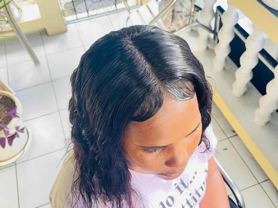 Sew-in weave with frontal