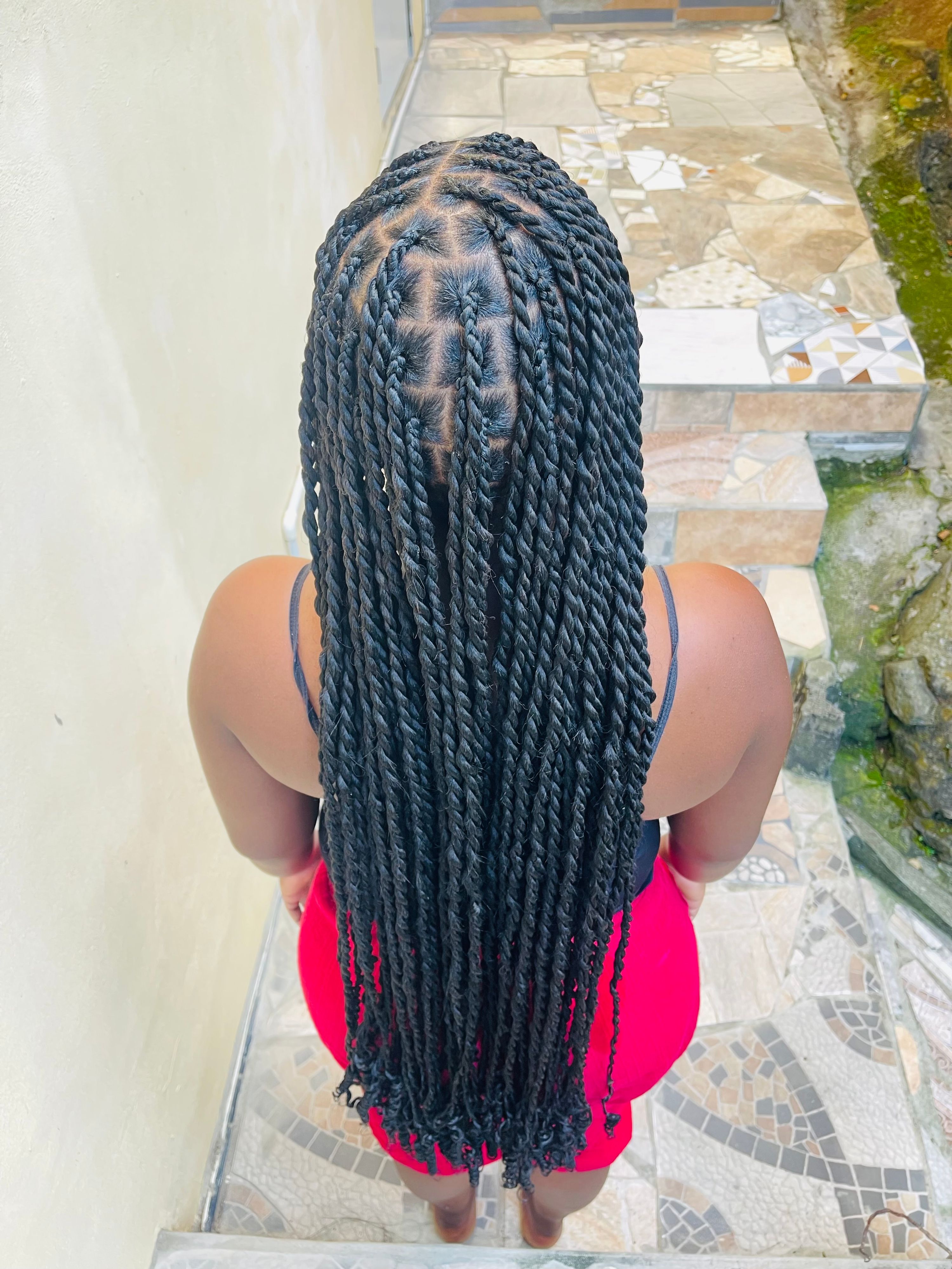Plait and twist butt length 