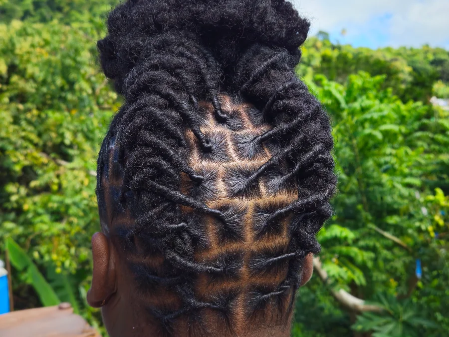 Retwist and style (shoulder length)