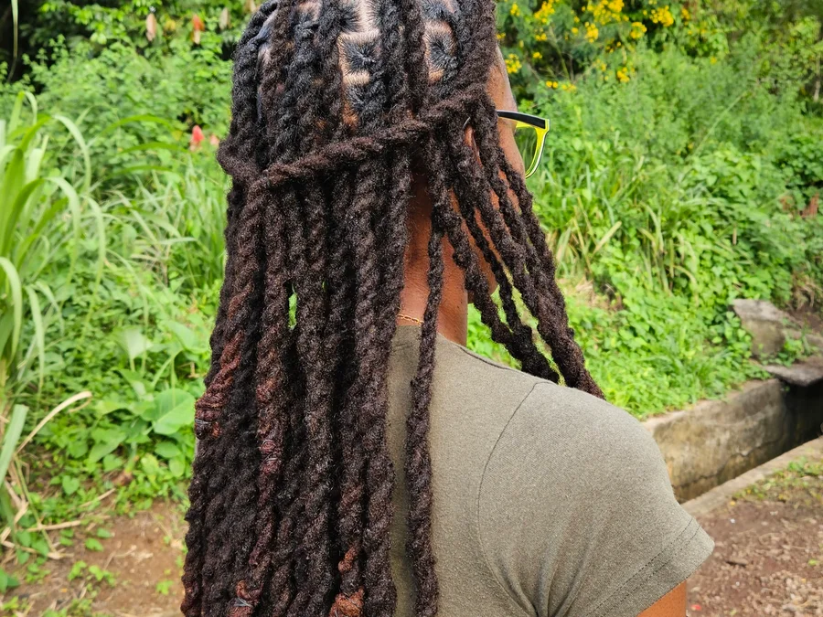 Retwist & Style (mid back)