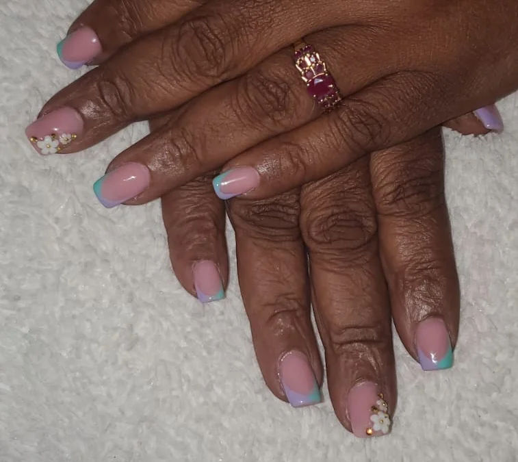 Short acrylic full set